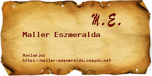 Maller Eszmeralda névjegykártya